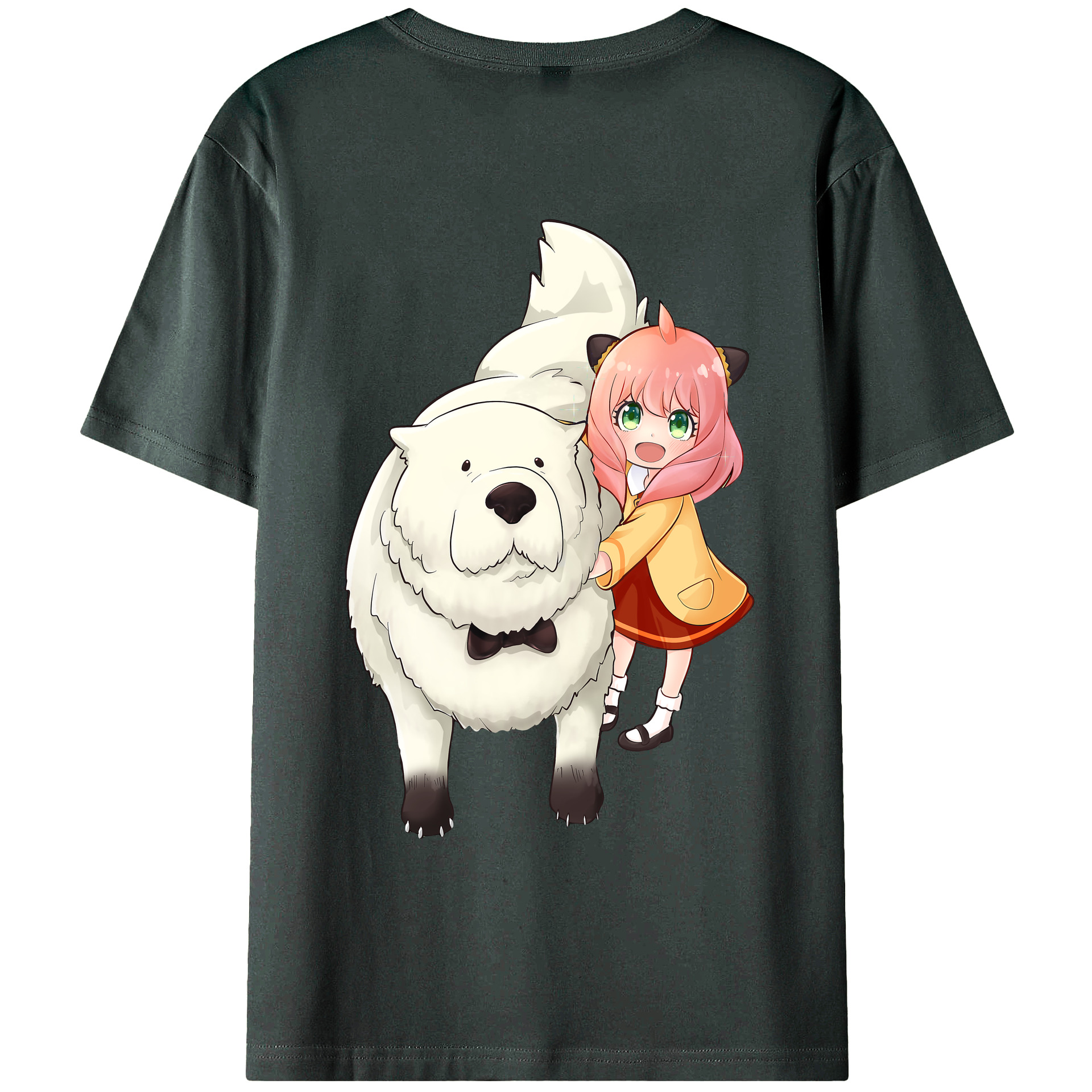 （画像用） SPY×FAMILY间谍家家酒 綿100％ メンズ半袖Tシャツ（バックプリント） 通気性